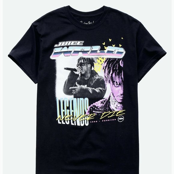 Juice WRLD Vintage Tshirt, Juice WRLD Rapper Tee, Legends Never Die - Picture 1 of 2